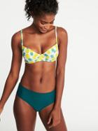 Old Navy Womens Underwire Swim Top For Women Pineapples Size L