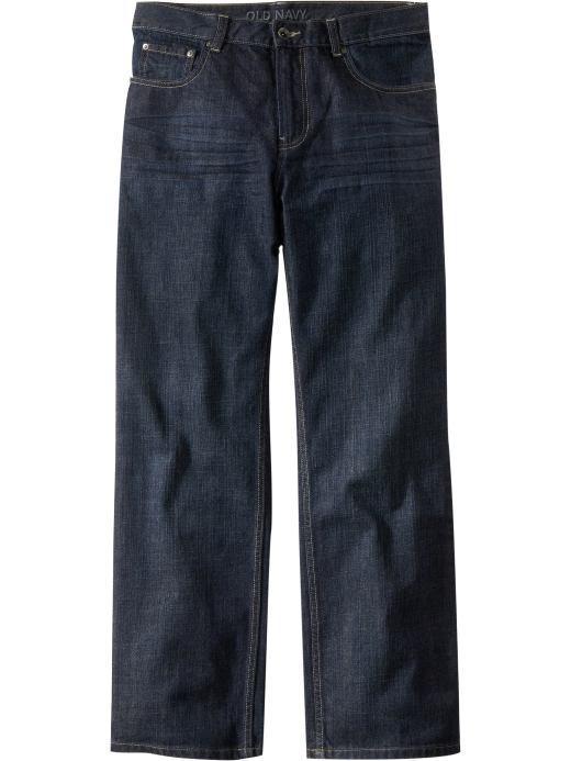Old Navy Mens Straight Fit Jeans - New Dark Authentic