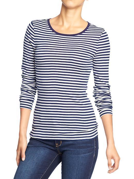 Old Navy Womens Perfect Tees Size Xxl Tall - Navy Stripe