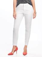 Old Navy Stay White Mid Rise Pixie Chino For Women - Bright White