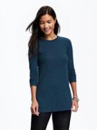Old Navy Long & Lean Rib Knit Tunic For Women - Show And Teal