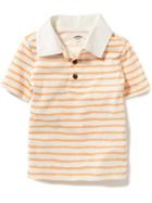 Old Navy Jersey Polo Shirt - Papa Dont Peach