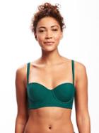 Old Navy Underwire Balconette Bikini Top For Women - Tectonics Teal Nylon