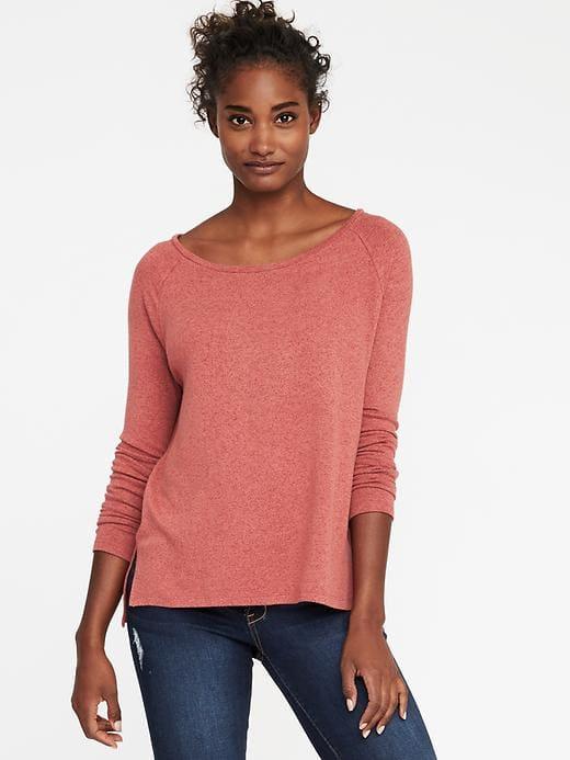 Old Navy Loose Soft Spun Scoop Neck Tee For Women - Spice Girl