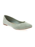 Old Navy Sueded Pointy Ballet Flats For Women - Thyme To Go