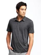 Old Navy Mens Go-dry Performance Polo For Men Midnight Oil Size Xl