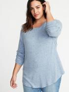 Old Navy Womens Relaxed Plus-size Plush-knit Tunic Watershed Size 2x