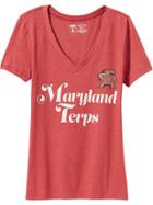 Old Navy Womens College Team V Neck Tee Size L - Maryland