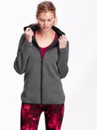 Old Navy Womens Zip Front Hoodie Size L - Dark Gray