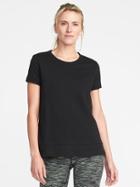 Old Navy French Terry Performance Sweatshirt For Women - Black