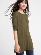 Old Navy Womens Relaxed Plush-knit Tunic Tee For Women Hunter Pines Size M