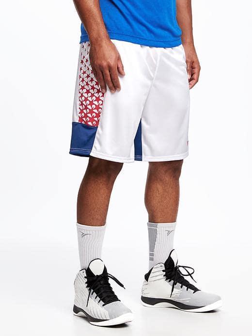 Old Navy Go Dry Performance Shorts For Men 10 - Bright White