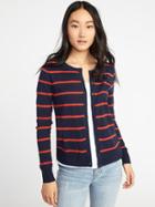Old Navy Womens Classic Striped Cardi For Women Blue & Red Stripe Size Xxl