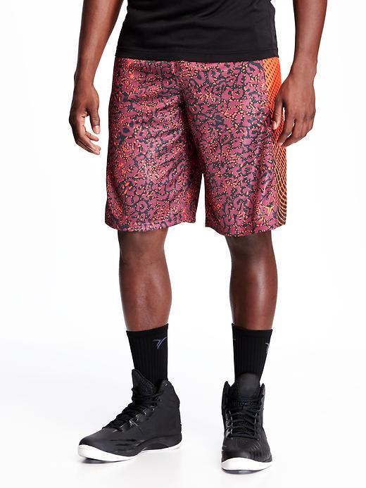 Old Navy Go Dry Basketball Shorts For Men 12 - Dark Red