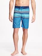 Old Navy Striped Board Shorts For Men 9 - Blue My Cover