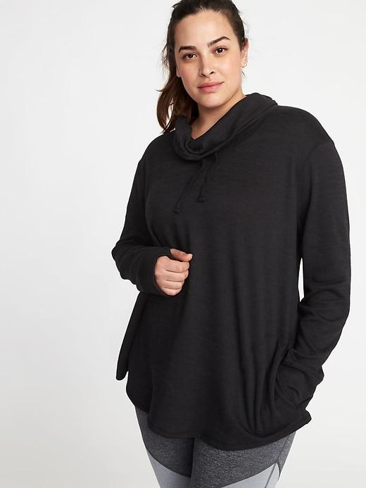 Old Navy Womens Funnel-neck Plus-size Performance Pullover Blackjack Size 2x