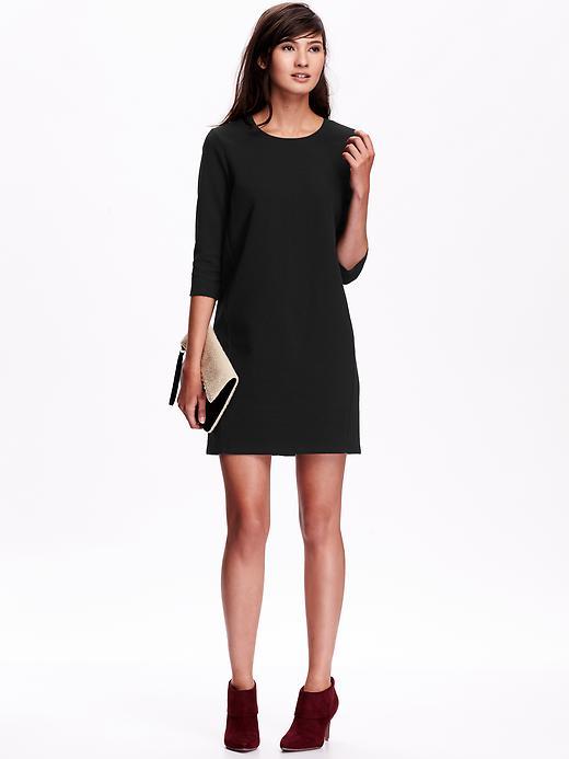 Old Navy Womens Shift Dress Size L Tall - Black