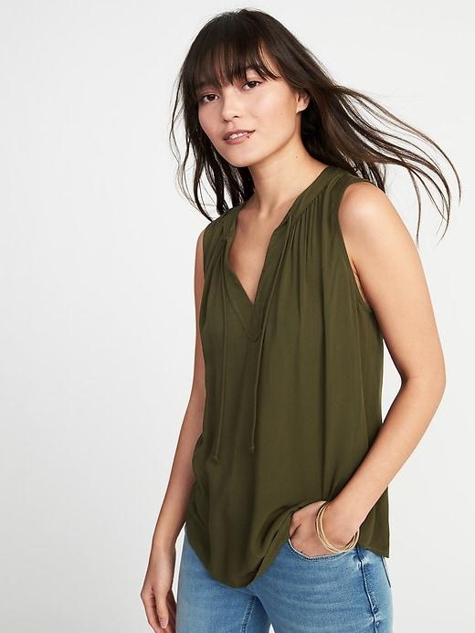 Old Navy Womens Relaxed Sleeveless Boho Top For Women Crocodile Tears Size M