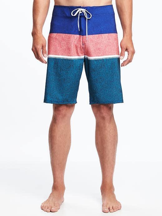 Old Navy Striped Built In Flex Board Shorts For Men 10 - Blue Bloods