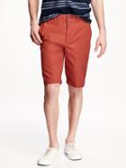 Old Navy Broken In Khaki Shorts For Men 10 1/2 - Hot Peppa Flakes