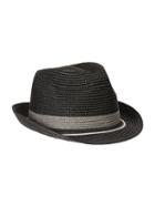 Old Navy Trilby Straw Hat For Men - Black