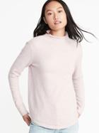 Old Navy Womens Mock-turtleneck Sweater For Women Pale Pink Size Xl