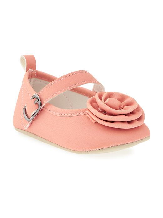 Old Navy Rosette Ballet Flat - Pretty Peachy