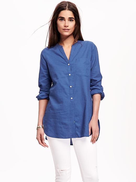 Old Navy 3/4 Sleeve Tunic For Women - Blue Typhoon