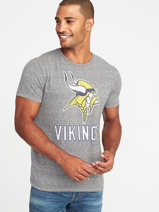 Old Navy Mens Nfl Team Crew-neck Tee For Men Vikings Size S