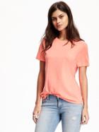 Old Navy Relaxed Crew Neck Tee For Women - Finding Neon