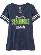 Old Navy Womens Nfl Team V-neck Tee For Women Seahawks Size S