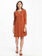 Old Navy Lace Front Swing Dress For Women - Spice Level