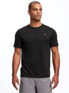 Old Navy Go Dry Regular Fit Tee For Men - Black