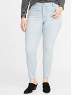 Old Navy Womens Mid-rise Secret-slim Pockets Plus-size Rockstar Jeans Light Wash Size 16
