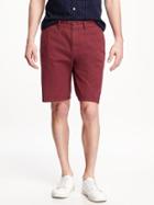 Old Navy Slim Fit Ultimate Khaki Shorts For Men 10 - Table Wine