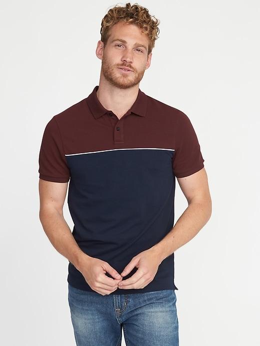 Old Navy Mens Built-in Flex Moisture-wicking Pro Polo For Men Gosh Garnet Size Xs