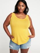 Old Navy Womens Plus-size Luxe Curved-hem Tank Agave Nectar Size 3x