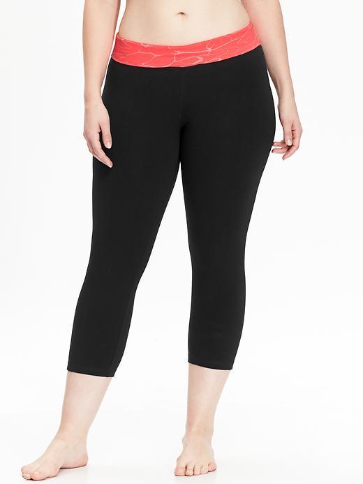 Old Navy Womens Plus Go Dry Patterned Waist Capris Size 1x Plus - Beta Breakers Neo Poly