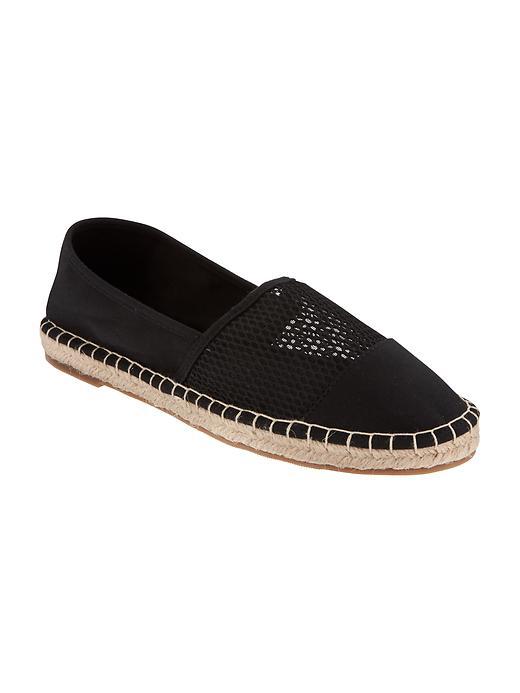 Old Navy Mesh Espadrilles For Women - Black