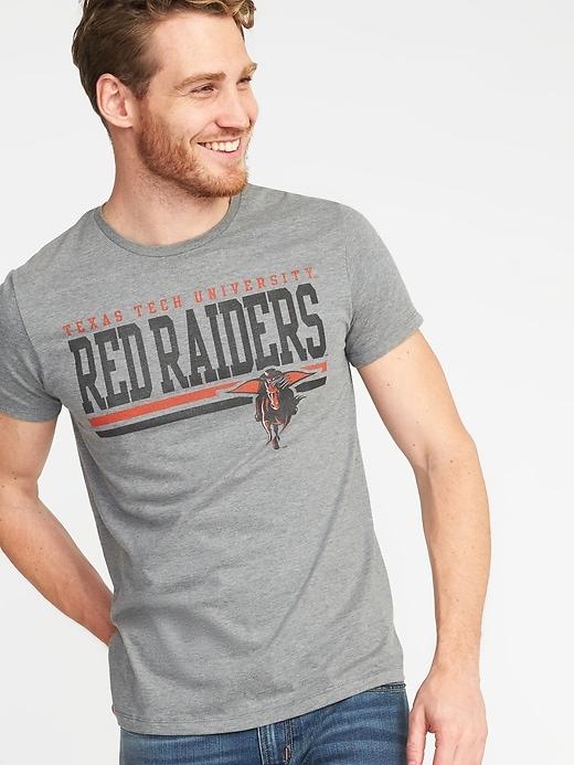 Old Navy Mens College Team Graphic Tee For Men Texas Tech Size L