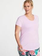 Old Navy Womens Plus-size Semi-fitted Performance Top Pocket Full Of Posy Size 1x