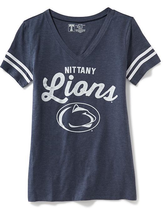 Old Navy College Team Graphic V Neck Tee For Women - Penn State