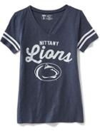 Old Navy College Team Graphic V Neck Tee For Women - Penn State