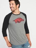 Old Navy Mens College-team Raglan-sleeve Tee For Men Arkansas Size Xxl