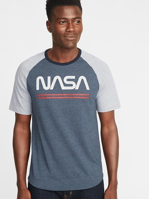 Old Navy Mens Nasa Retro-graphic Tee For Men In The Navy Size Xs