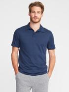 Old Navy Built In Flex Pro Polo For Men - Blue Camouflage