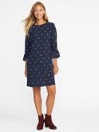 Old Navy Ruffle Sleeve Shift Dress For Women - Navy Georgetown