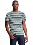 Old Navy Jersey Multi Stripe Tee For Men - Plantain