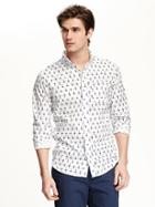 Old Navy Slim Fit Patterned Shirt For Men - In A Flurry