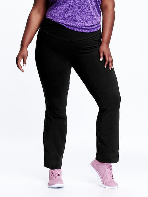 Old Navy Womens Women';s Plus Boot-cut Yoga Pants Black Size 3x